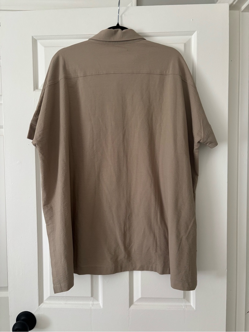 Ministry of Supply Short-Sleeve Button-Down Shirt in Taupe - XXL - NWOT - Picture 4 of 6